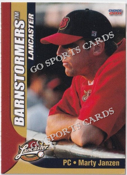 2011 Lancaster Barnstormers Perforated Marty Janzen