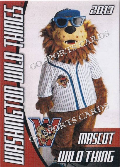 2013 Washington Wild Things Wild Thing Mascot