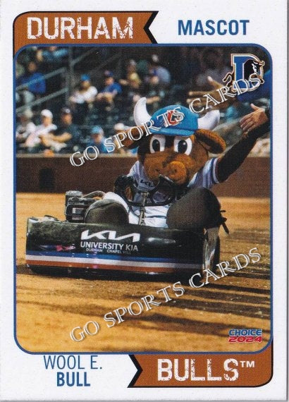 2024 Durham Bulls Wool E Bull Mascot