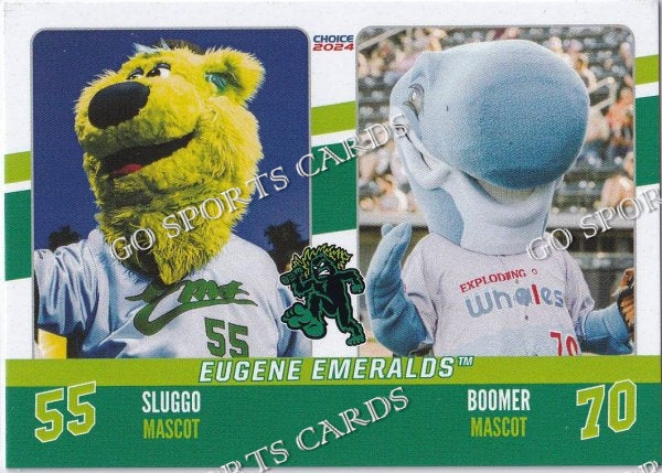 2024 Eugene Emeralds Sluggo Boomer Mascot