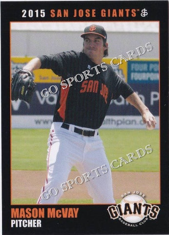 2015 San Jose Giants Mason McVay