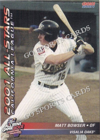 2001 California Carolina League All Star Game Matt Bowser