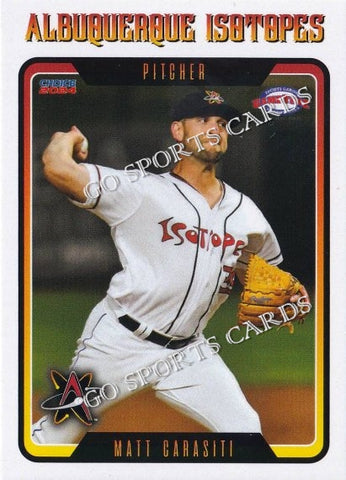 2024 Albuquerque Isotopes Matt Carasiti