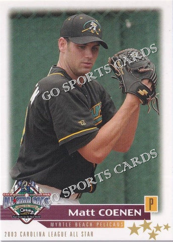 2003 California Carolina League All Star Game Matt Coenen