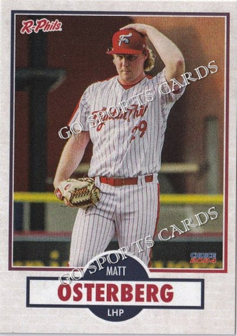 2024 Reading Fightin Phils 3rd Matt Osterberg