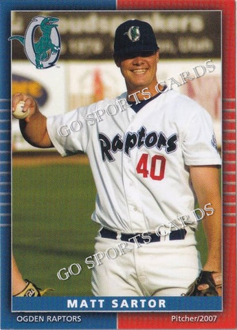 2007 Ogden Raptors Matt Sartor