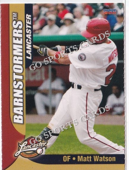 2011 Lancaster Barnstormers Perforated Matt Watson