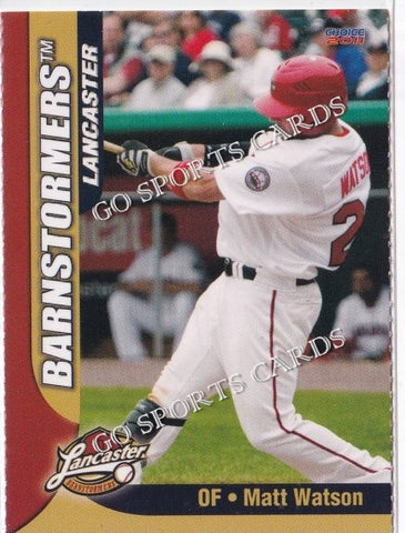 2011 Lancaster Barnstormers Perforated Matt Watson