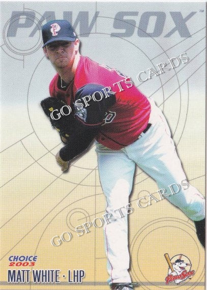 2003 Pawtucket Red Sox Matt White