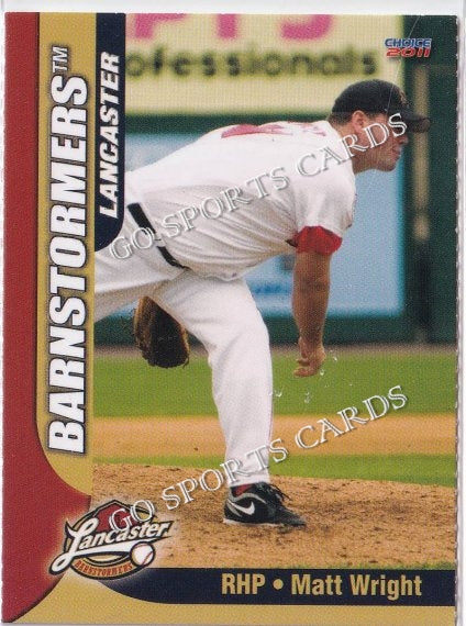 2011 Lancaster Barnstormers Perforated Matt Wright