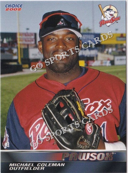 2002 Pawtucket Red Sox Michael Coleman