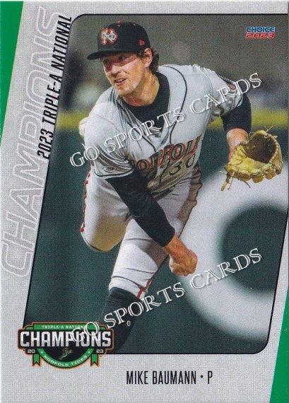 2023 Norfolk Tides Champions Mike Baumann