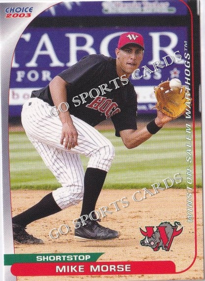 2003 Winston Salem Warthogs Mike Morse