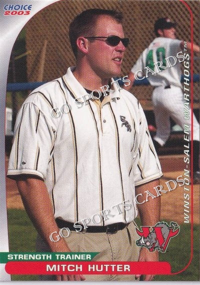 2003 Winston Salem Warthogs Mitch Hutter