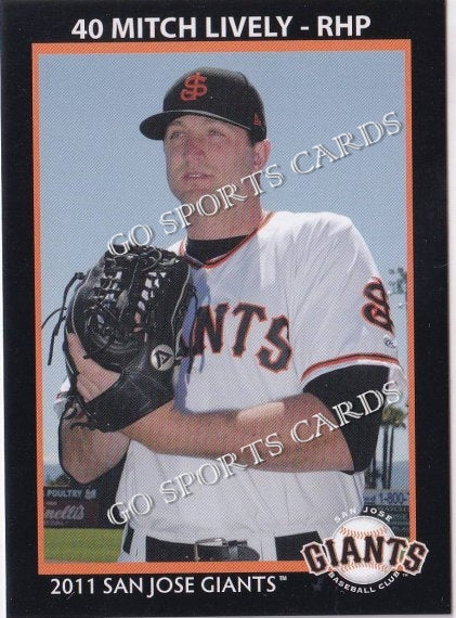 2011 San Jose Giants Mitch Lively