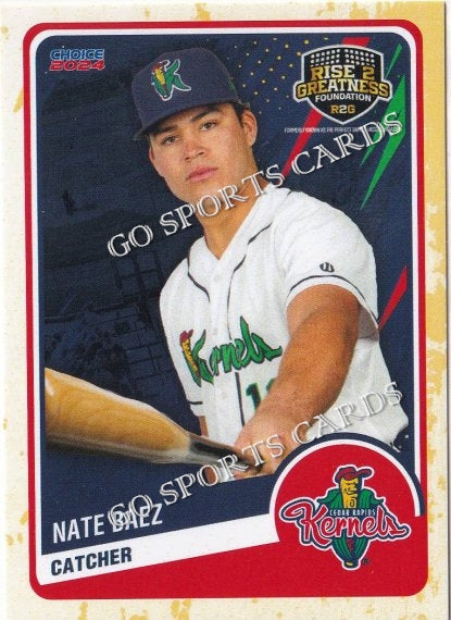 2024 Cedar Rapids Kernels Nate Baez