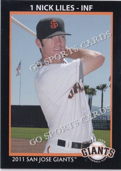 2011 San Jose Giants Nick Liles