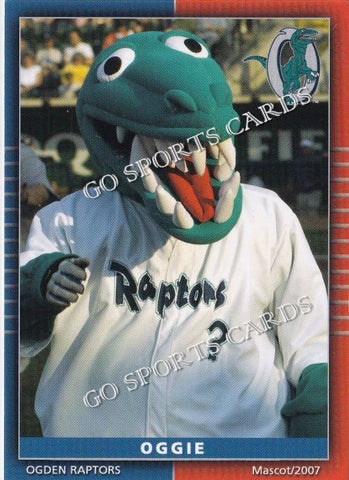 2007 Ogden Raptors Oggie Mascot