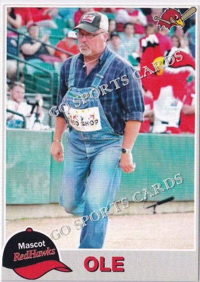 2014 Fargo Moorhead RedHawks Ole Mascot