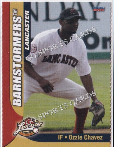 2011 Lancaster Barnstormers Perforated Ozzie Chavez