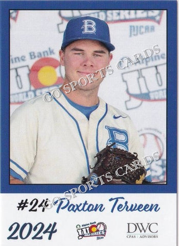 2024 Blinn College Buccaneers JUCO Paxton Terveen