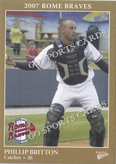 2007 Rome Braves Phillip Britton