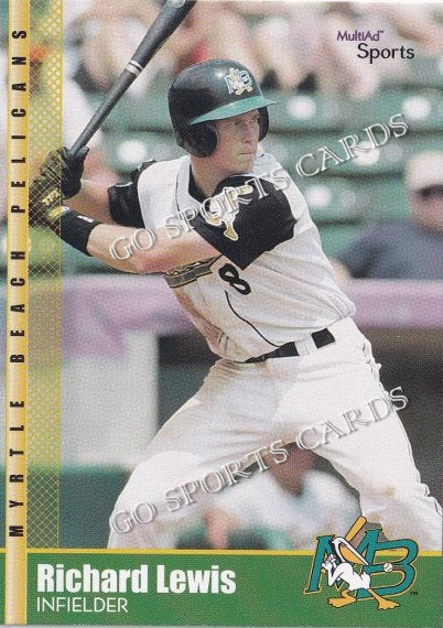 2002 Myrtle Beach Pelicans Richard Lewis