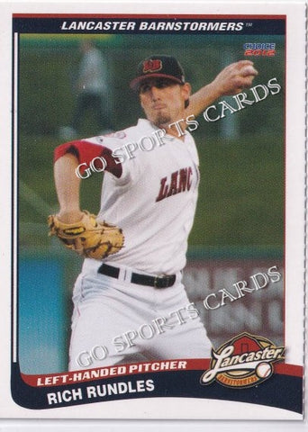 2012 Lancaster Barnstormers Perforated Rich Rundles