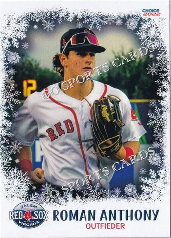 2022 Salem Red Sox Xmas White Roman Anthony