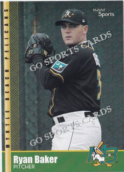 2002 Myrtle Beach Pelicans Ryan Baker