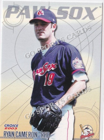 2003 Pawtucket Red Sox Ryan Cameron