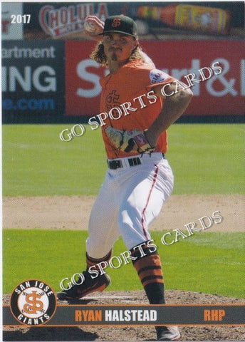 2017 San Jose Giants Ryan Halstad