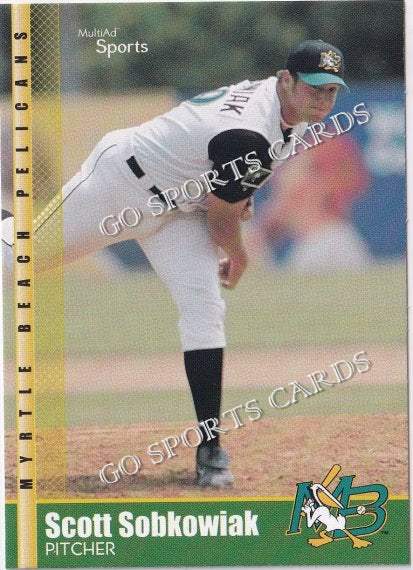 2002 Myrtle Beach Pelicans Scott Sobkowiak