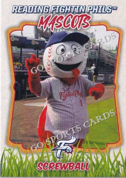 2023 Reading Fightin Phils Mascots Screwball