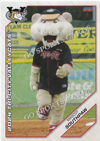 2024 Tri City ValleyCats Southpaw Mascot