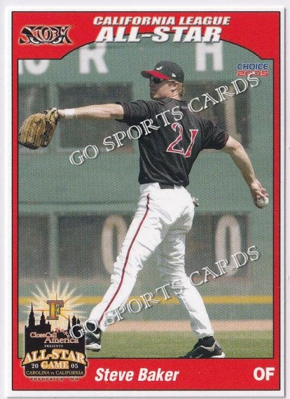 2005 California Carolina League All Star Game Steve Baker