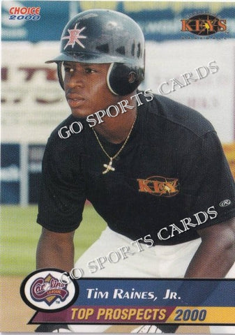 2000 Carolina League Top Prospects Tim Raines Jr