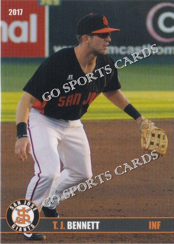 2017 San Jose Giants TJ Bennett