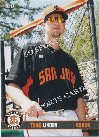 2017 San Jose Giants Todd Linden