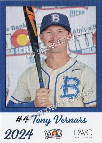 2024 Blinn College Buccaneers JUCO Tony Vernars