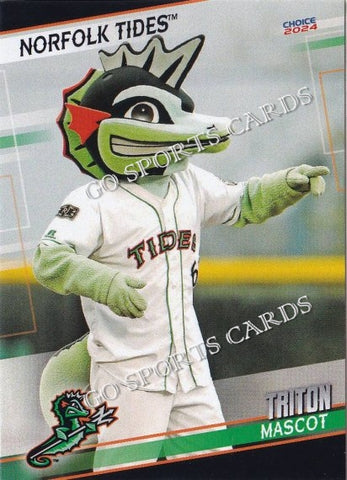 2024 Norfolk Tides Triton Mascot