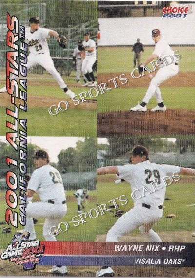 2001 California Carolina League All Star Game Wayne Nix