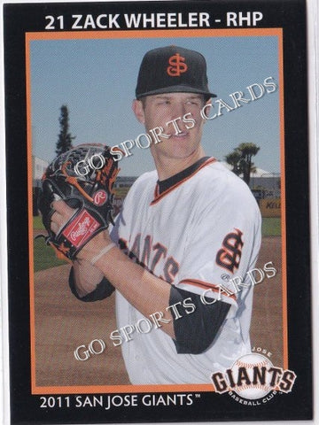 2011 San Jose Giants Zack Wheeler