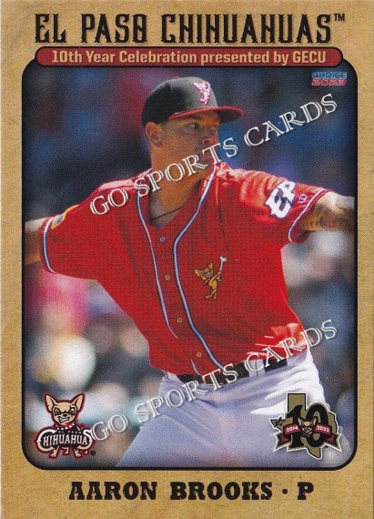 2023 El Paso Chihuahuas Aaron Brooks – Go Sports Cards