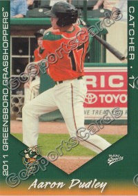 2011 Greensboro Grasshoppers Aaron Dudley