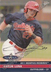 2011 Memphis Redbirds Aaron Luna