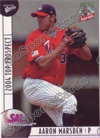 2004 South Atlantic League SAL Top Prospects Aaron Marsden