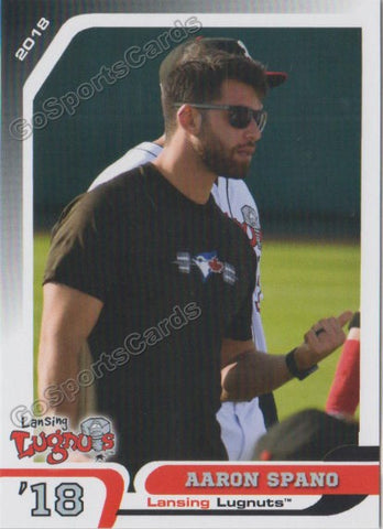 2018 Lansing Lugnuts Aaron Spano