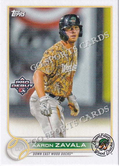 2022 Topps Pro Debut Aaron Zavala PD-198