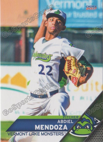 2017 Vermont Lake Monsters Abdiel Mendoza